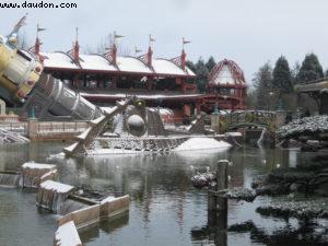 Disneyland Paris sous la neige