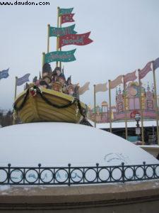 Disneyland Paris sous la neige