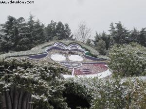 Disneyland Paris sous la neige