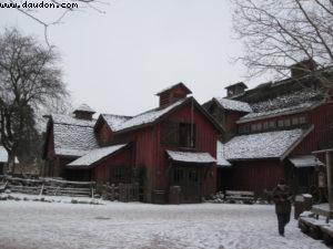 Disneyland Paris sous la neige