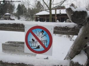 Disneyland Paris sous la neige