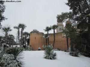 Disneyland Paris sous la neige