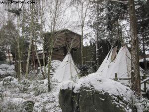 Disneyland Paris sous la neige