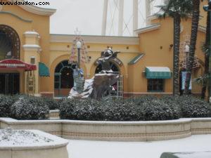 Disneyland Paris sous la neige