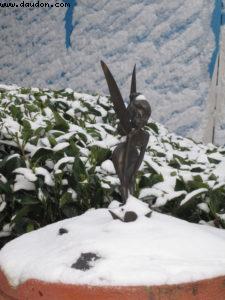 Disneyland Paris sous la neige