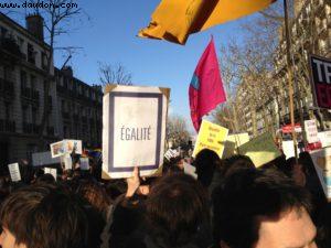 Manif pour l'égalité des droits au mariage