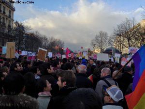 Manif pour l'égalité des droits au mariage