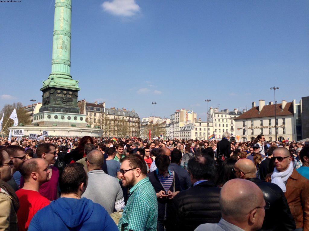 Manif pour l'égalité des droits sur le mariage - Paris