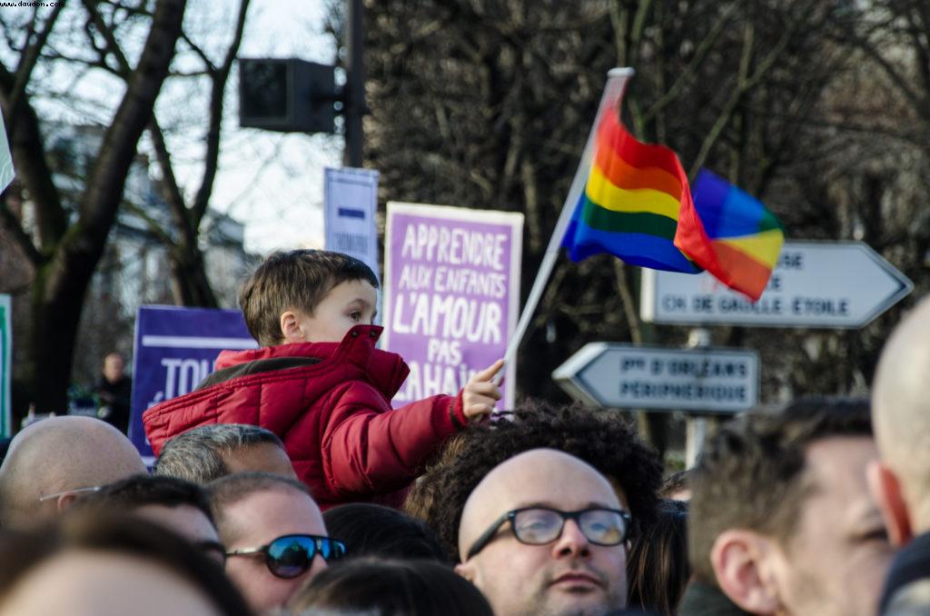Manif pour l'égalité des droits au mariage
