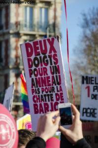 Manif pour l'égalité des droits au mariage
