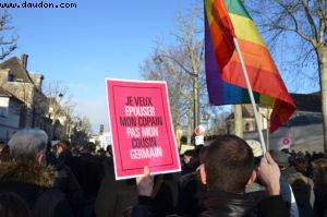 Manif pour l'égalité des droits au mariage