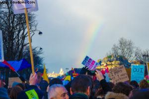 Manif pour l'égalité des droits au mariage