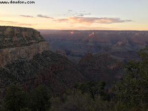 Coucher de soleil - Rive Sud - Grand Canyon Village