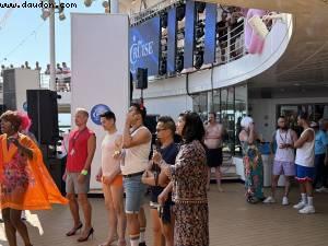 High heels race- La Demence Cruise - Celebrity Infinity