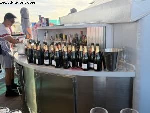 VIP area - Twisted Pink - Virgin Brilliant Lady- Atlantis LA to Mexico cruise